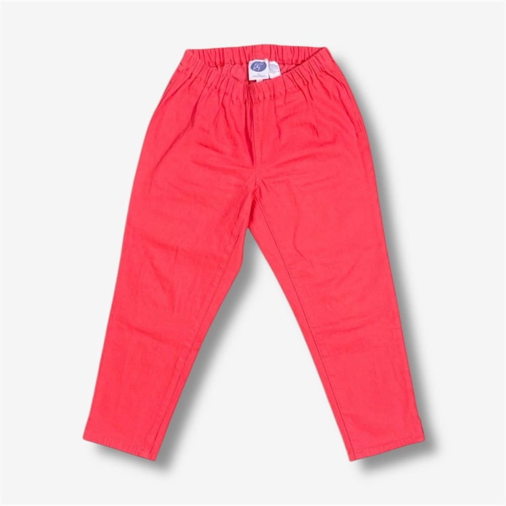 DG2 Coral Pink Elastic Waist Stretch Pull On Jean Pants Vintage Petite Small